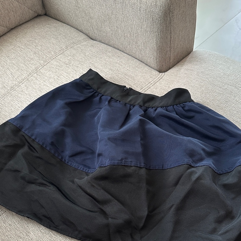 Expression Women's Navy and Black Mini Skirt